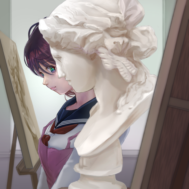 Plaster figure ARIADNE