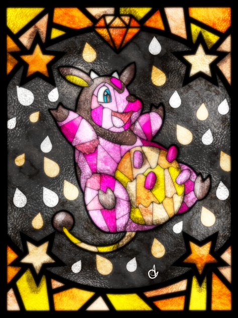Miltank ミルタンク (Stained Glass Version)