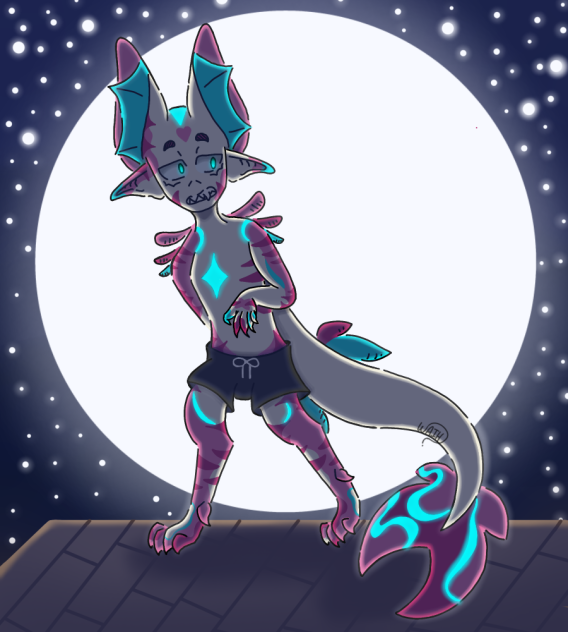 Caught - Shark Oc Generator Art