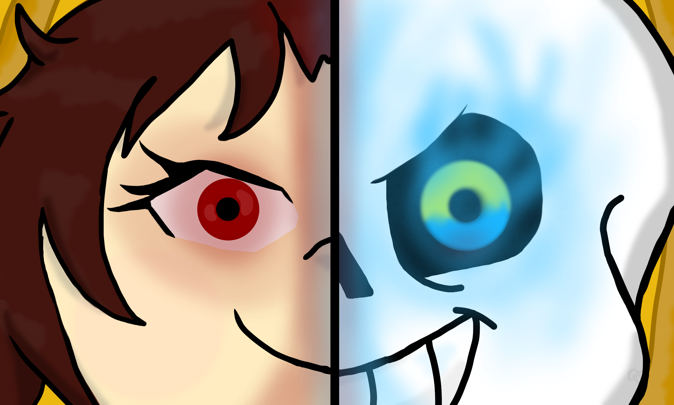 Sans and Chara - ibisPaint