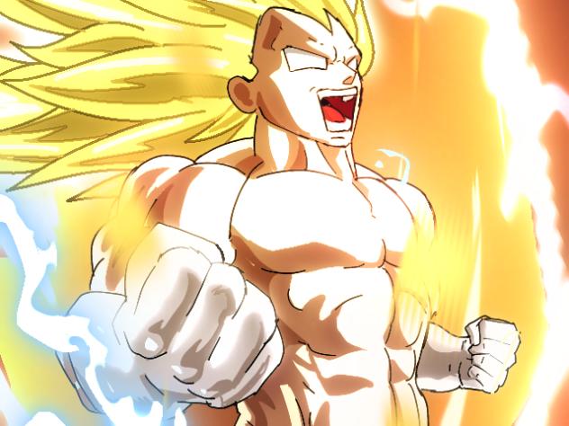 vageta ssj 3 power up