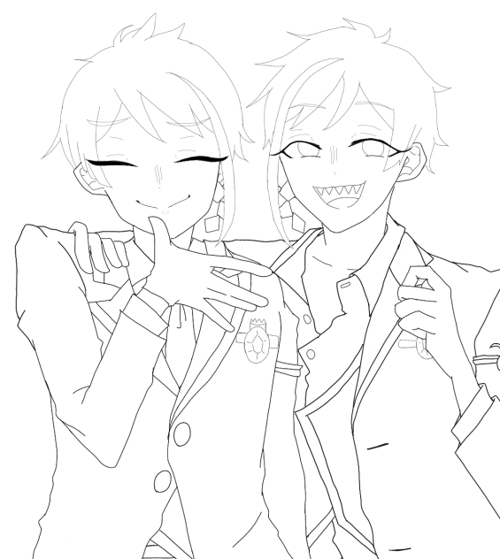 ウツボ 塗り絵 線画 Ibispaint