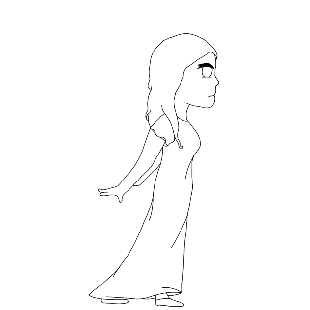 Leaning Coloring Page