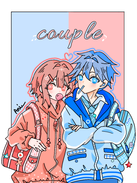 Couple 💙💖 - ibisPaint