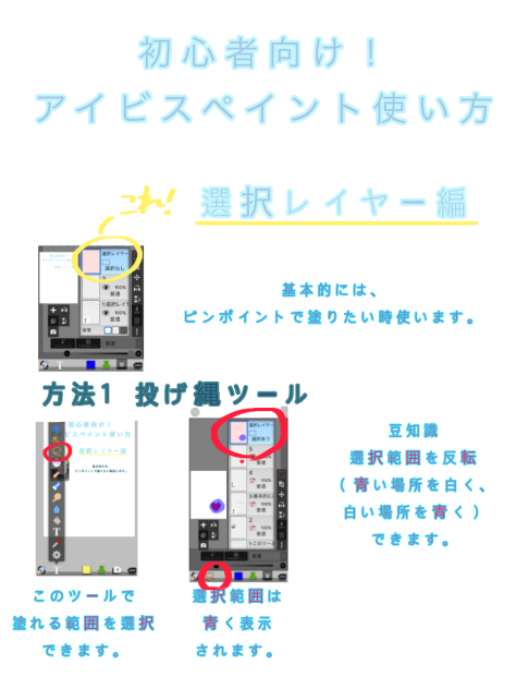 選択ツールの使い方 説明