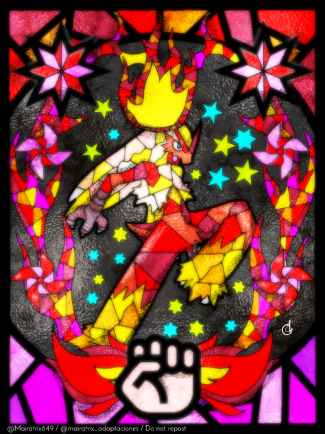 Blaziken バシャーモ (Stained Glass Version)