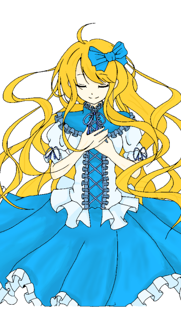 塗らせていただきました“アリス風に”