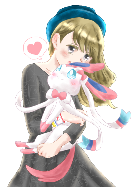 主人公ちゃんとニンフィアくん