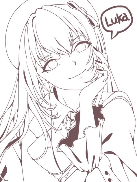 ルカ　クリエイターズフェスタ塗り絵