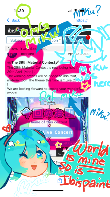 Miku in event