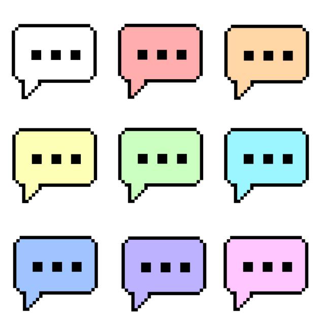 Chat bubbles (pixel)