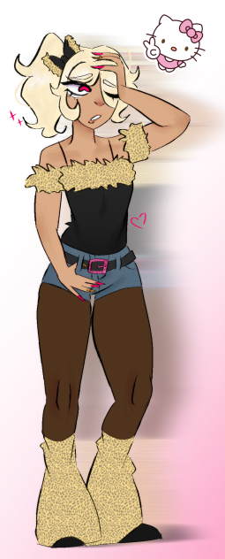 gyaru + y2k inspired drawing