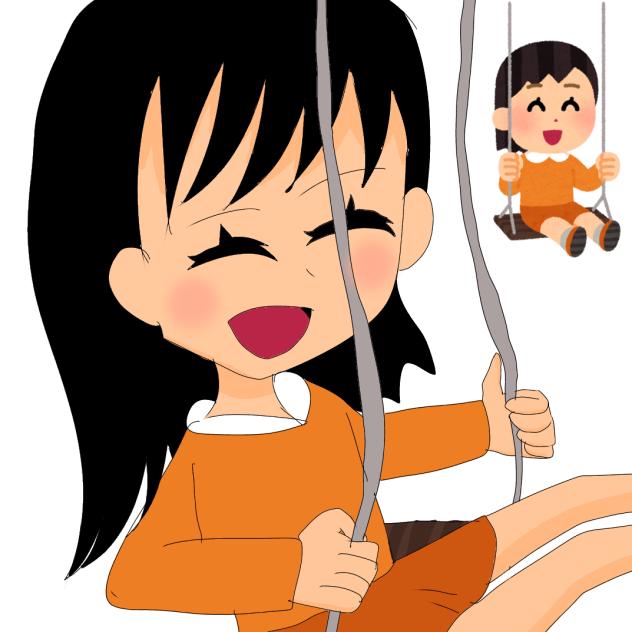 ブランコの女の子