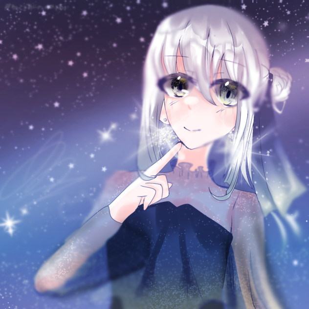 白髪×ピアス