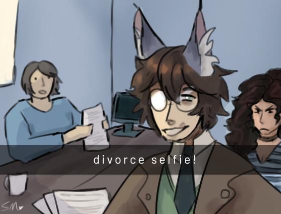 • Divorce selfie! •