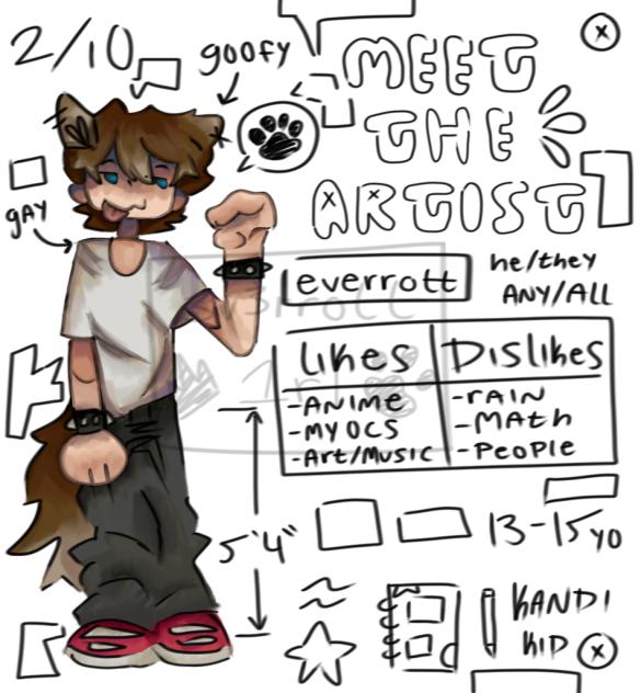 meet the artist wip (UPDATED !)