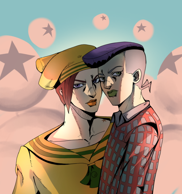 Josefumi Kujo and Yoshikage Kira