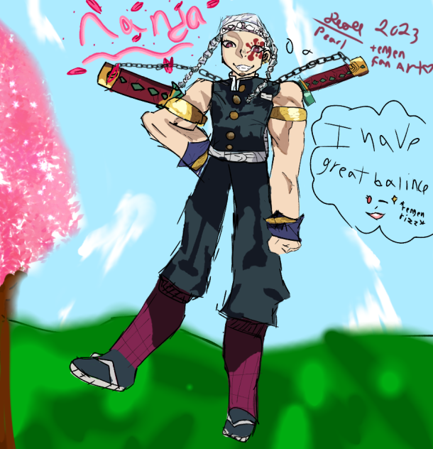 tengen fan art❤️❤️ next is doma❤️❤️