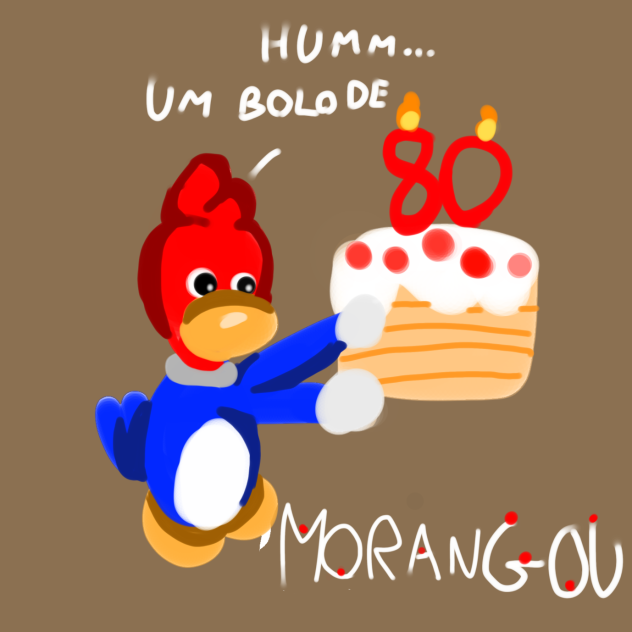 UM BOLO DE MORANGOUH
