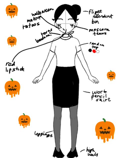 Goofy ah quick Halloween costume sketch