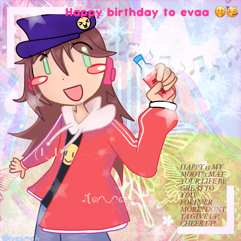 HBD 2 EVAAA🥳 - ibisPaint