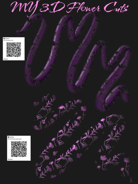 MY 3D Flower Cut Brushes
