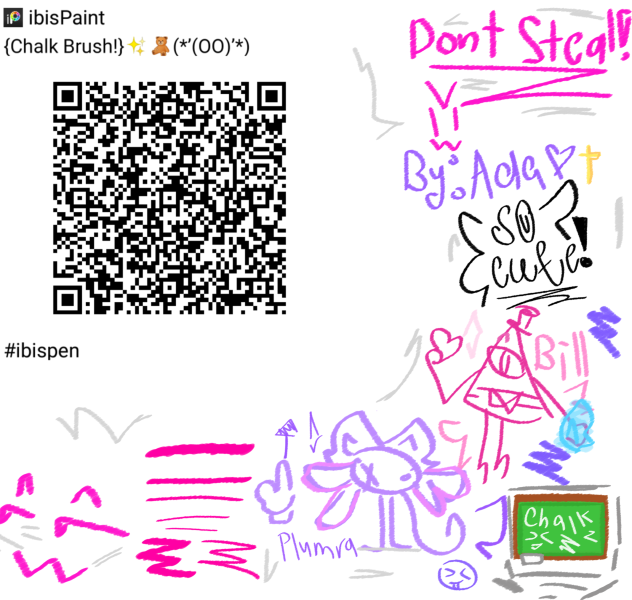 My first Chalk Brush! ✨🧸(O-O) Cute!✨