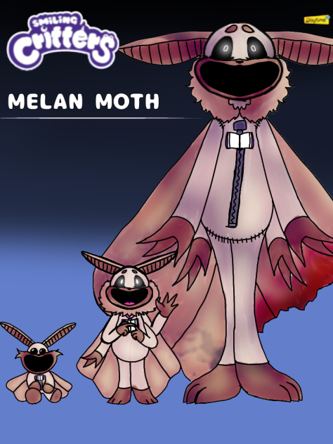 Melan Moth . Smiling Critters OC