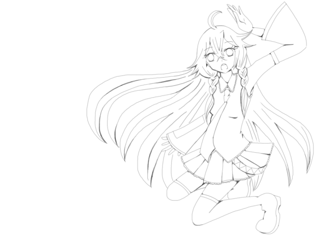 IA × MIKU 線画