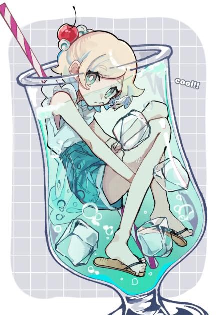 「お待たせ致しましたクリームソーダです。」