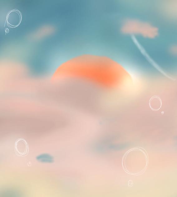 夕日の空