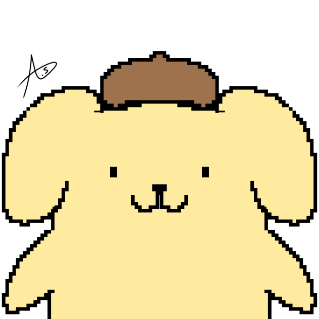 Popompurin pixel art