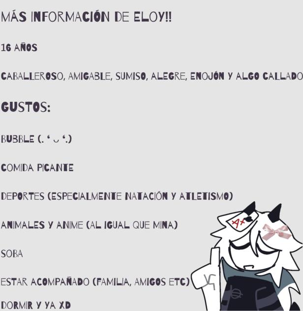 Más información de Eloy