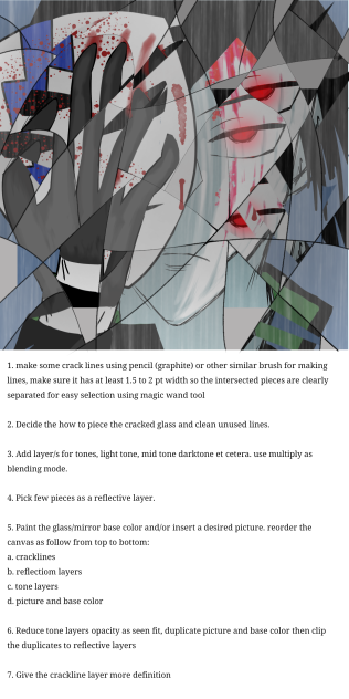 How to Draw Cracked Glass - ibisPaint