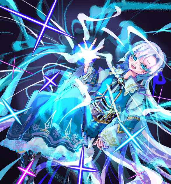 藍玉色と雪の魔法使い