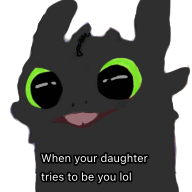 When your daughter tries to be you lol