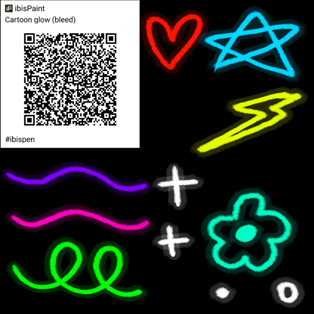 Cartoon glow (bleed) brush