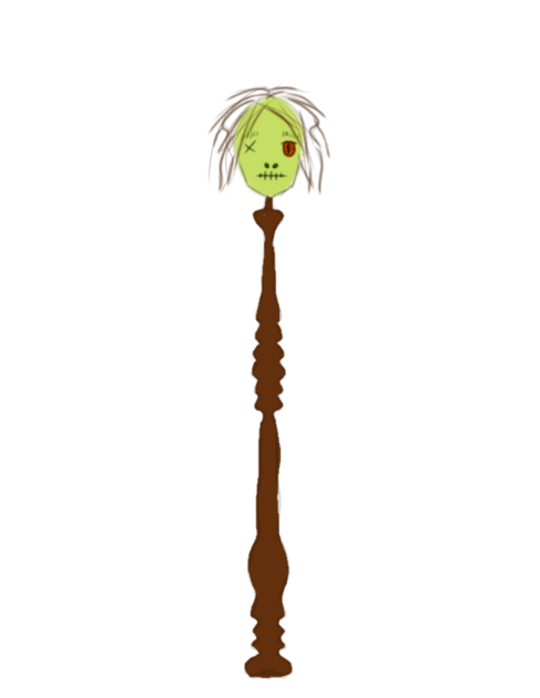 shrunken head staff