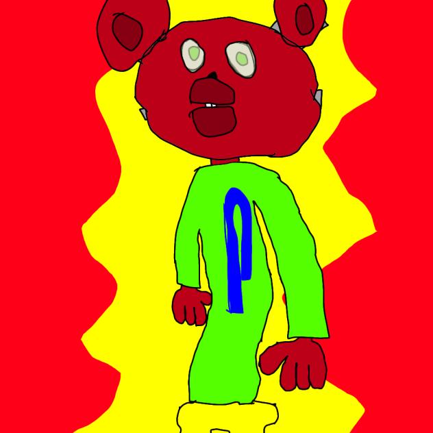 the pizza mouse in red