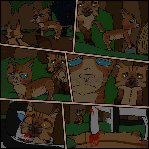 BloodW! Warrior cat oc comic panel