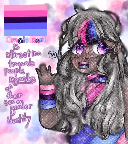 LGBTQ+ Flags as Characters - Omnisexual