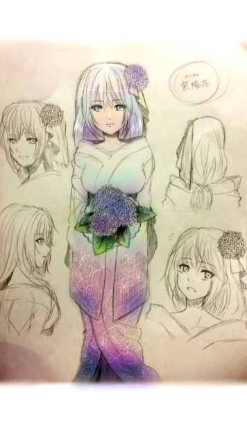 オリジナル（紫陽花）