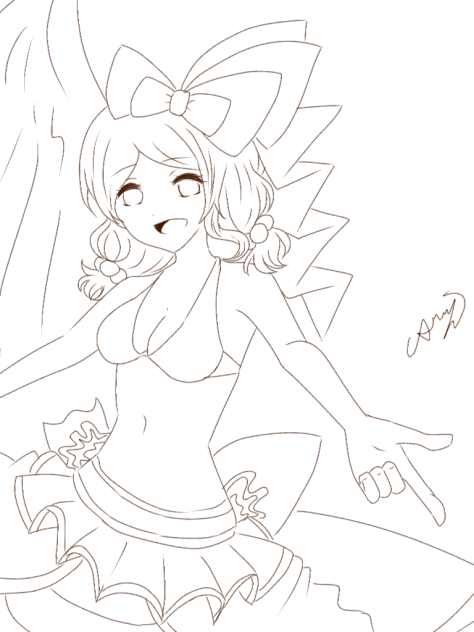 『線画』夏ピーク