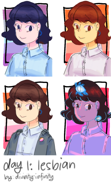 pridewrite challenge day 1 - lesbian