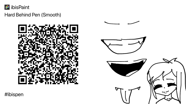 Brush QR code special to make mouth!!