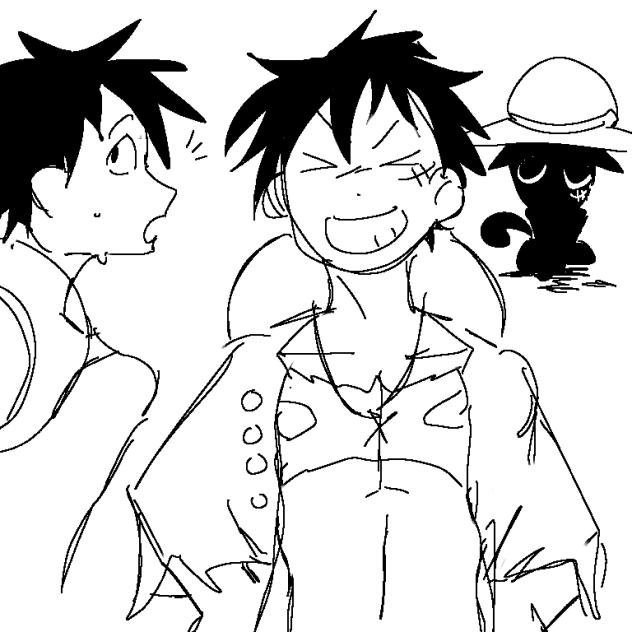 Luffy (it’s a doodle Luffy)