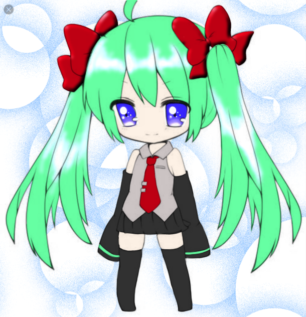 可愛いミクさん塗ってみた
