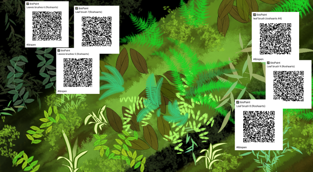 Grass and leaf brushes (Roshaarts)