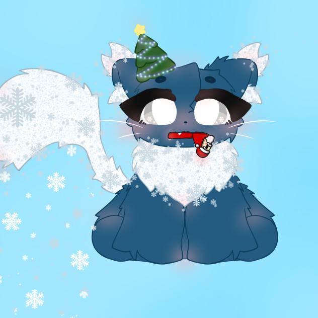 Snowflake cat(Christmas OC challenge)