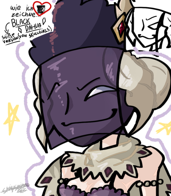 wie ich zeichne... BLACK DAHLIA!